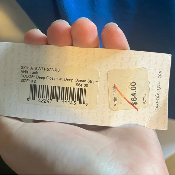 Carve designs womens activewear breathable tank top size  XS - Picture 4 of 6